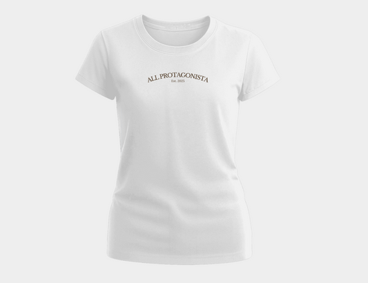 Polera fit One book thousand feelings - Blanca
