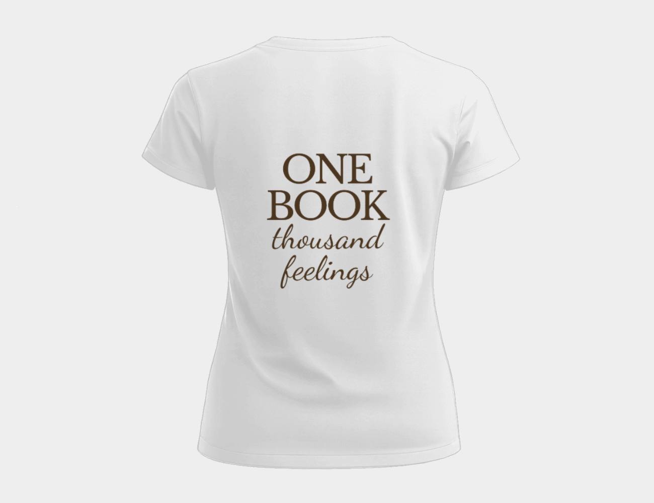 Polera fit One book thousand feelings - Blanca