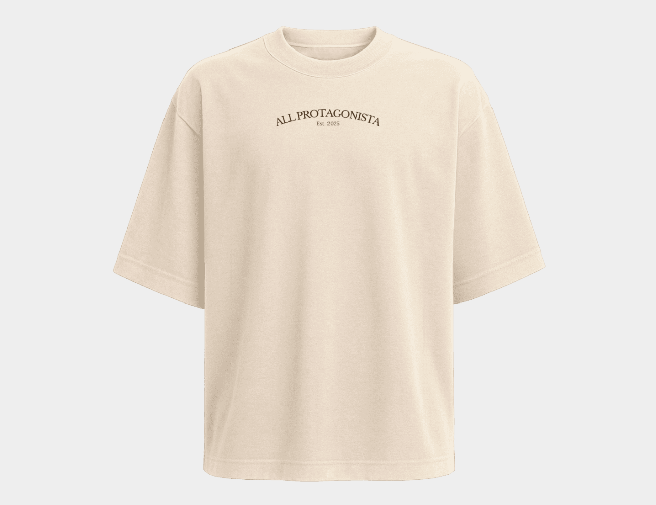 Polera oversize One book thousand feelings - Beige